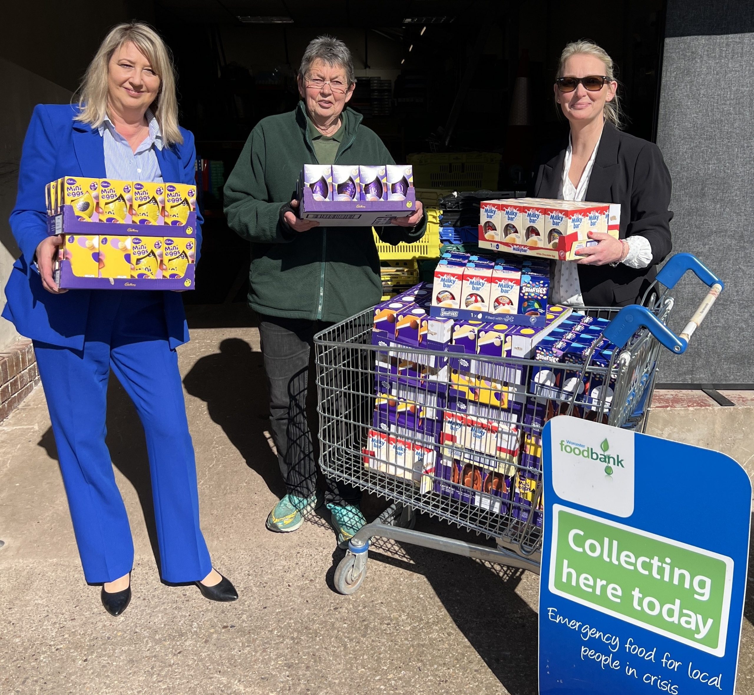Hospitality and catering recruitment firm spreads Easter cheer to local foodbank