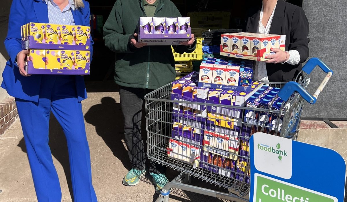 Hospitality and catering recruitment firm spreads Easter cheer to local foodbank