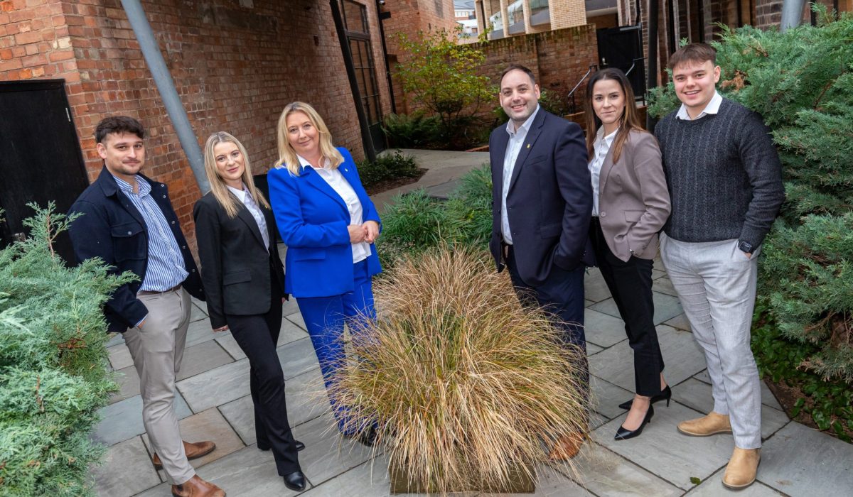 Left to right - Liam Davis, Abby Hooper, Kasia Krieger, Rob Jones, Kat Kantorova and Charlie Davis